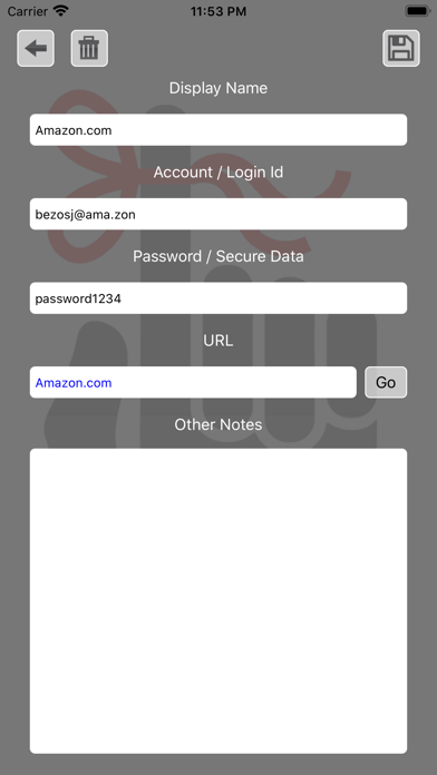 iRemember - Password Manager screenshot 1