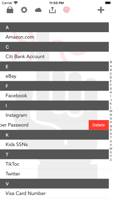 iRemember - Password Manager screenshot 2