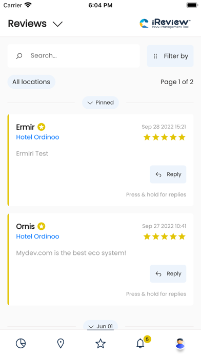 iReview Management screenshot 2