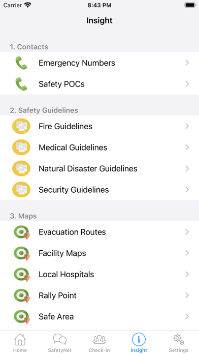 IRIS Alert screenshot 1