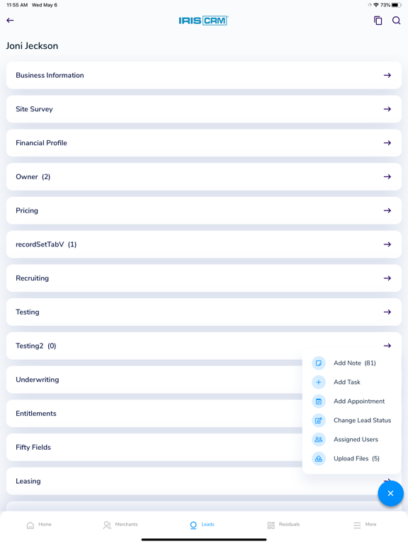 IRIS CRM screenshot 4