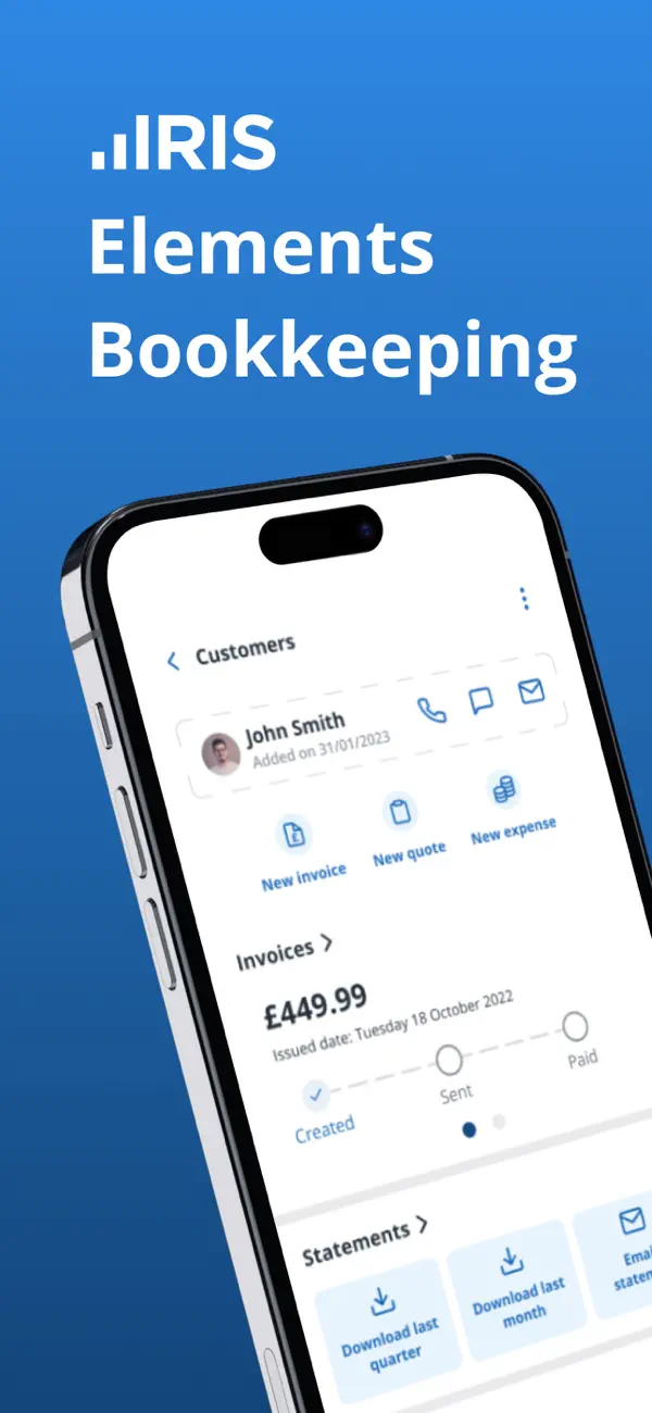 IRIS Elements Bookkeeping screenshot 6