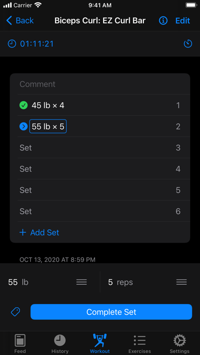 Iron - Workout Tracker screenshot 1