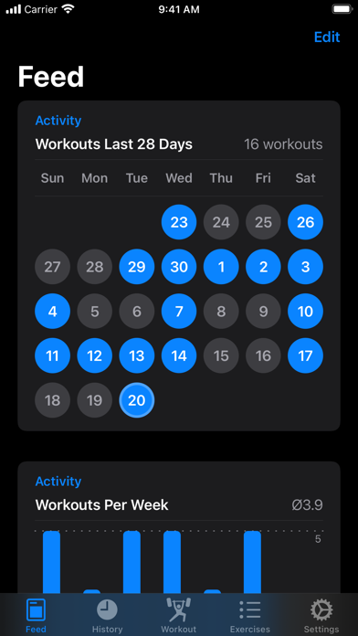 Iron - Workout Tracker screenshot 2