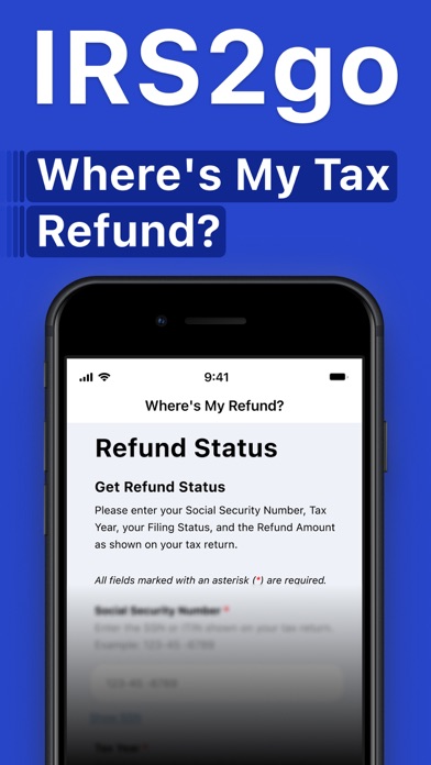 IRS2go: Where's My Tax Refund? screenshot 4
