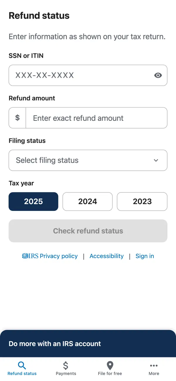 IRS2Go screenshot 4