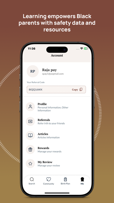 Irth — Birth Without Bias screenshot 1
