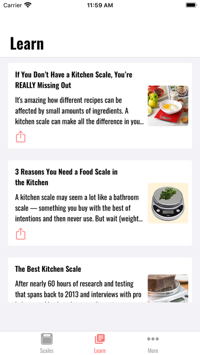 iScale: Kitchen Scale screenshot 1