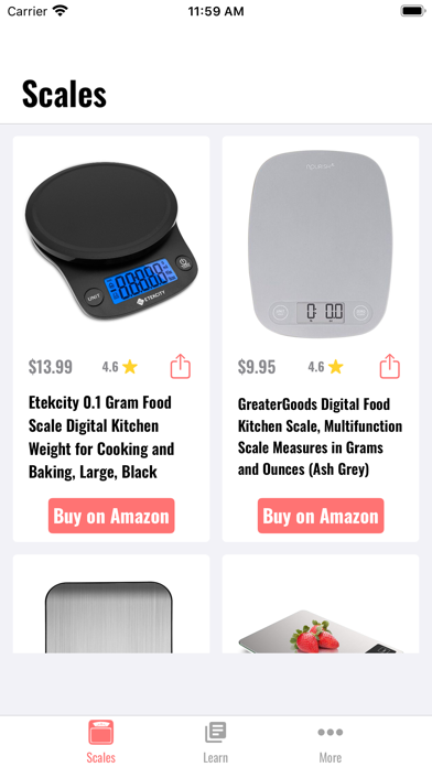 iScale: Kitchen Scale screenshot 2