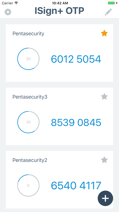 ISign+ OTP screenshot 2