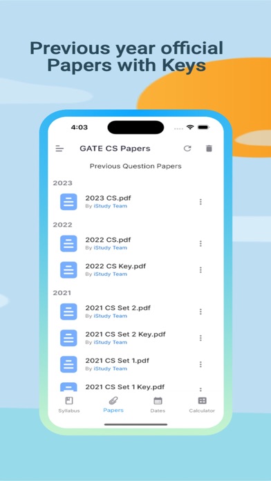 iStudy App - Syllabus & Papers screenshot 2
