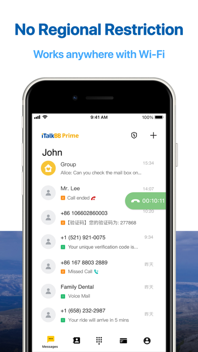 iTalkBB Prime–Int'Nums&eWallet screenshot 2