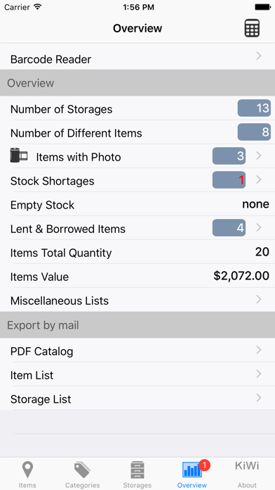 Items & Storage & Inventory screenshot 1