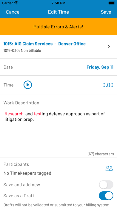 iTimekeep screenshot 2