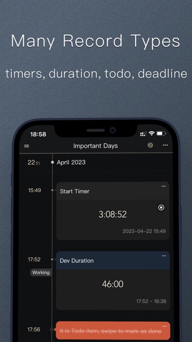 iTimely - Timeline & Milestone screenshot 2