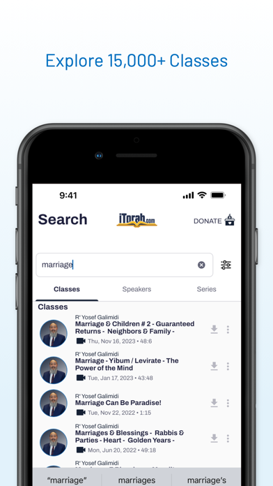 iTorah: Watch, Listen & Stream screenshot 1