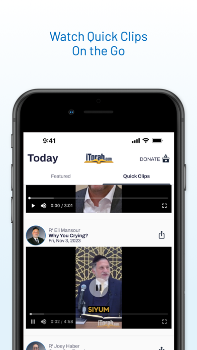 iTorah: Watch, Listen & Stream screenshot 2