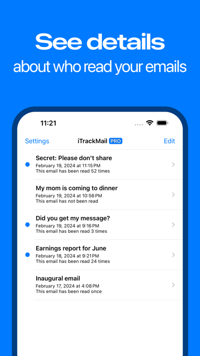 iTrackMail - Email Tracking screenshot 3