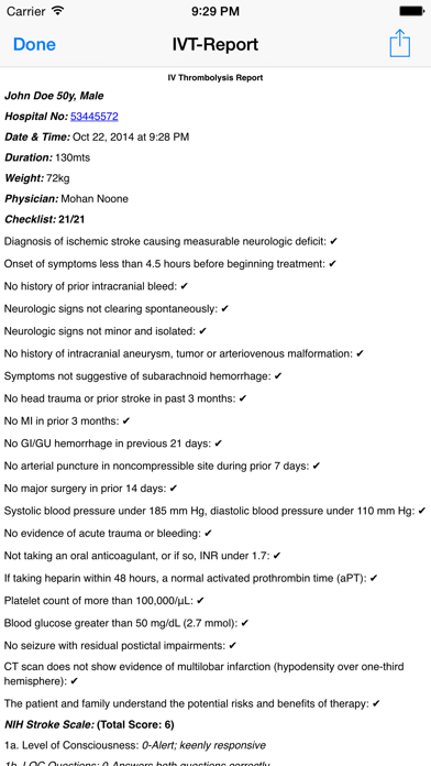 IV Stroke Thrombolysis screenshot 1