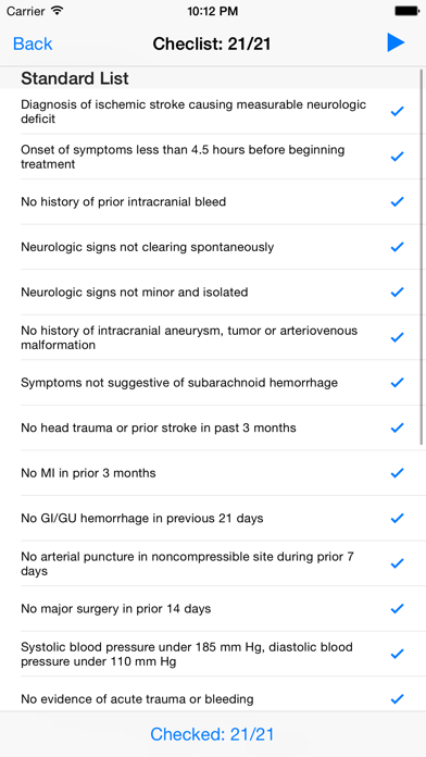 IV Stroke Thrombolysis screenshot 2