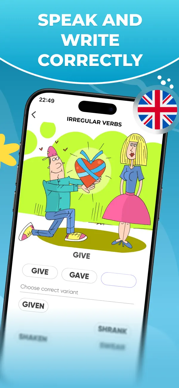 IVERBS Irregular Verbs English screenshot 6