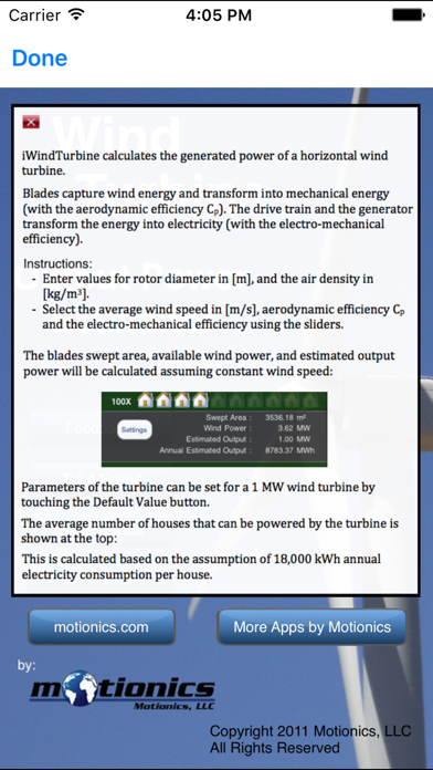 iWindTurbine screenshot 1
