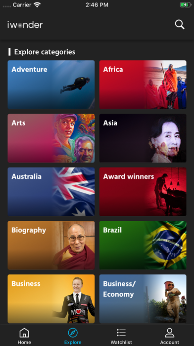 iwonder: watch documentaries screenshot 1