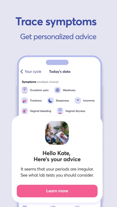 iYoni: Track Fertility & Cycle screenshot 2