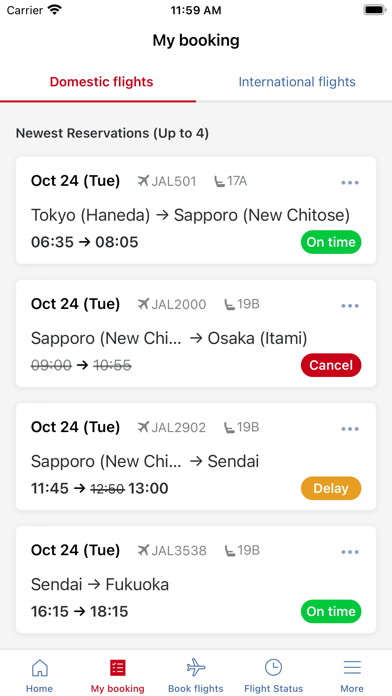 Japan Airlines screenshot 5