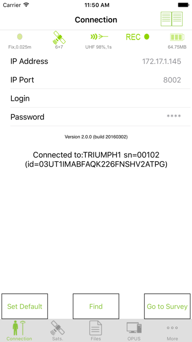 JAVAD Mobile Tools for iPhone screenshot 5