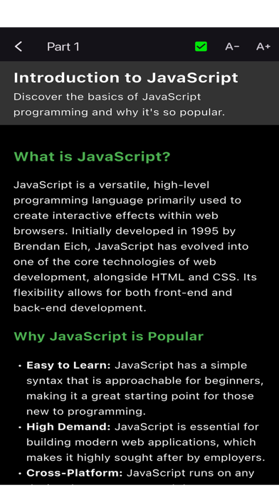 JavaScript for Beginners 2024 screenshot 4