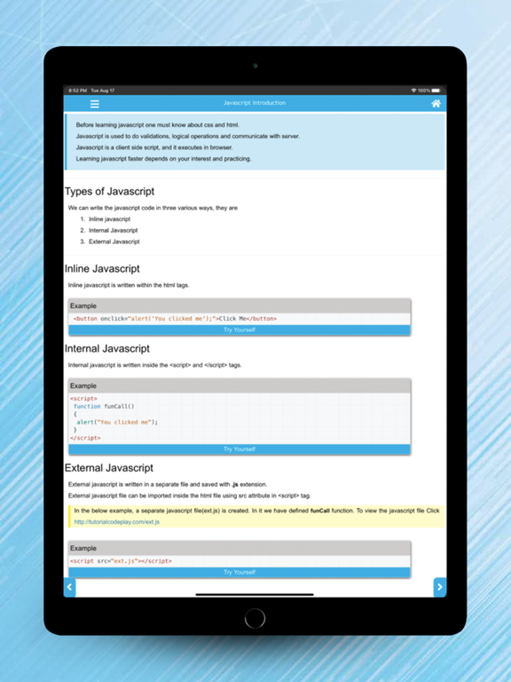 Javascript learn screenshot 9