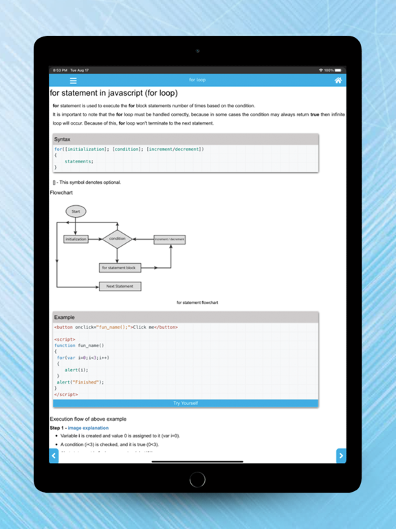 Javascript learn screenshot 4