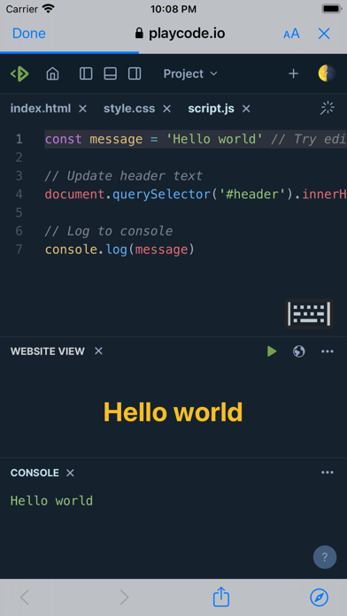 JavaScript Tutorial screenshot 3