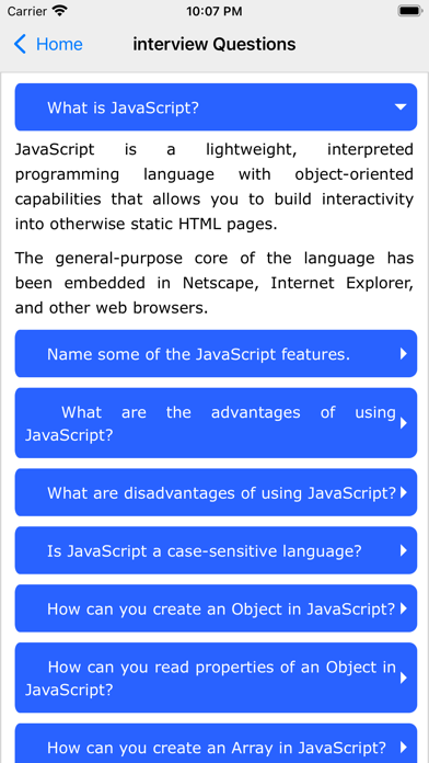 JavaScript Tutorial screenshot 1