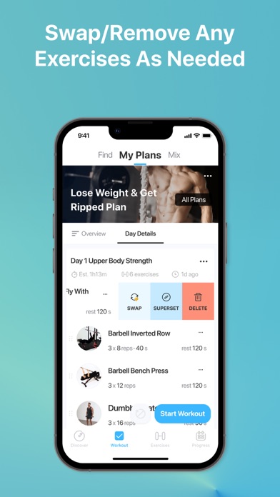 JEFIT Workout Plan Gym Tracker screenshot 1