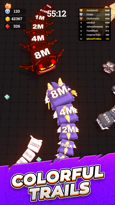 Jelly Cube Snake io screenshot 1