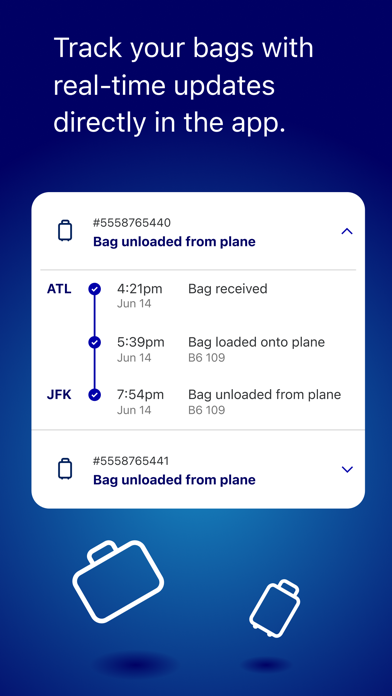 JetBlue - Book & manage trips screenshot 1