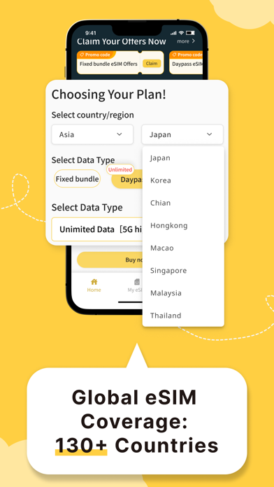 JetFi mobile: Global eSIM Data screenshot 3