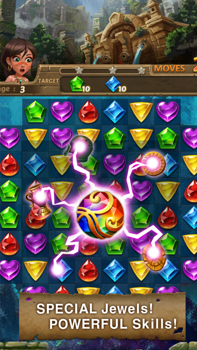 Jewels Atlantis: Puzzle game screenshot 2