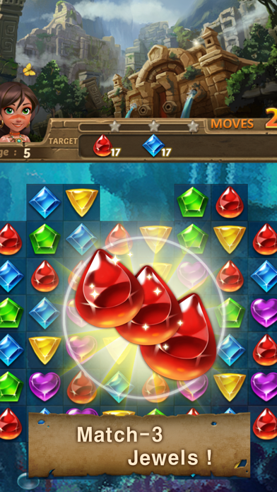 Jewels Atlantis: Puzzle game screenshot 1