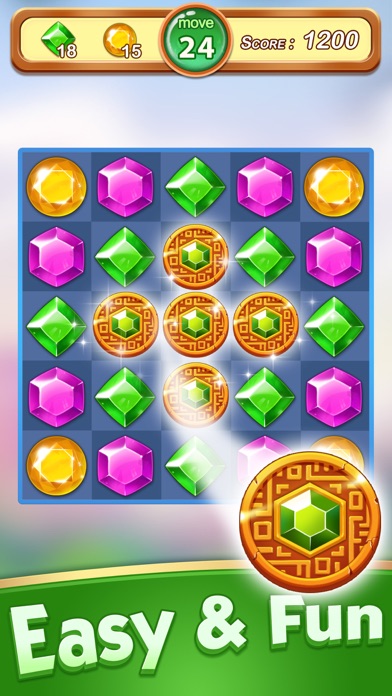 Jewels & Gems - Match 3 Games screenshot 1