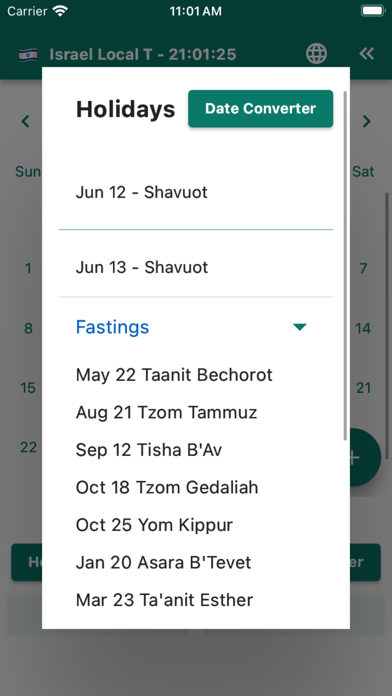 Jewish Calendar & Converter screenshot 2