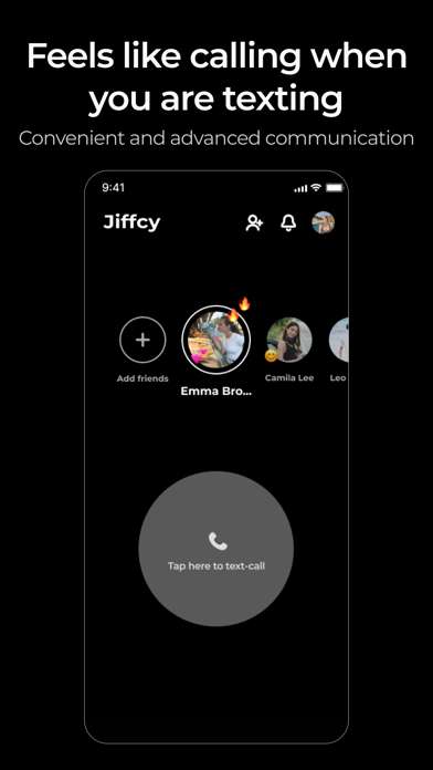 Jiffcy - call-like texting app screenshot 5