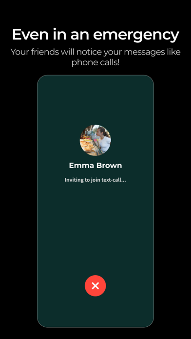 Jiffcy - call-like texting app screenshot 3