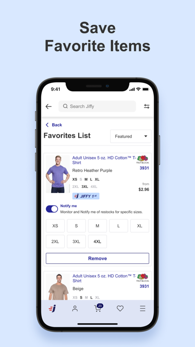 Jiffy: Blank Apparel screenshot 2