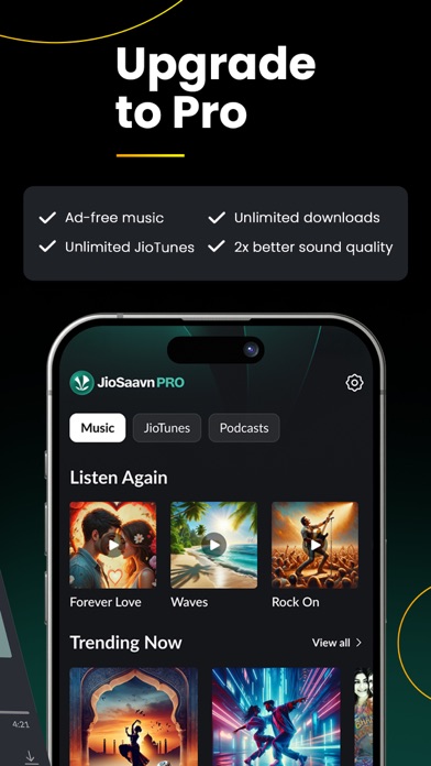 JioSaavn – Music & Podcasts screenshot 1