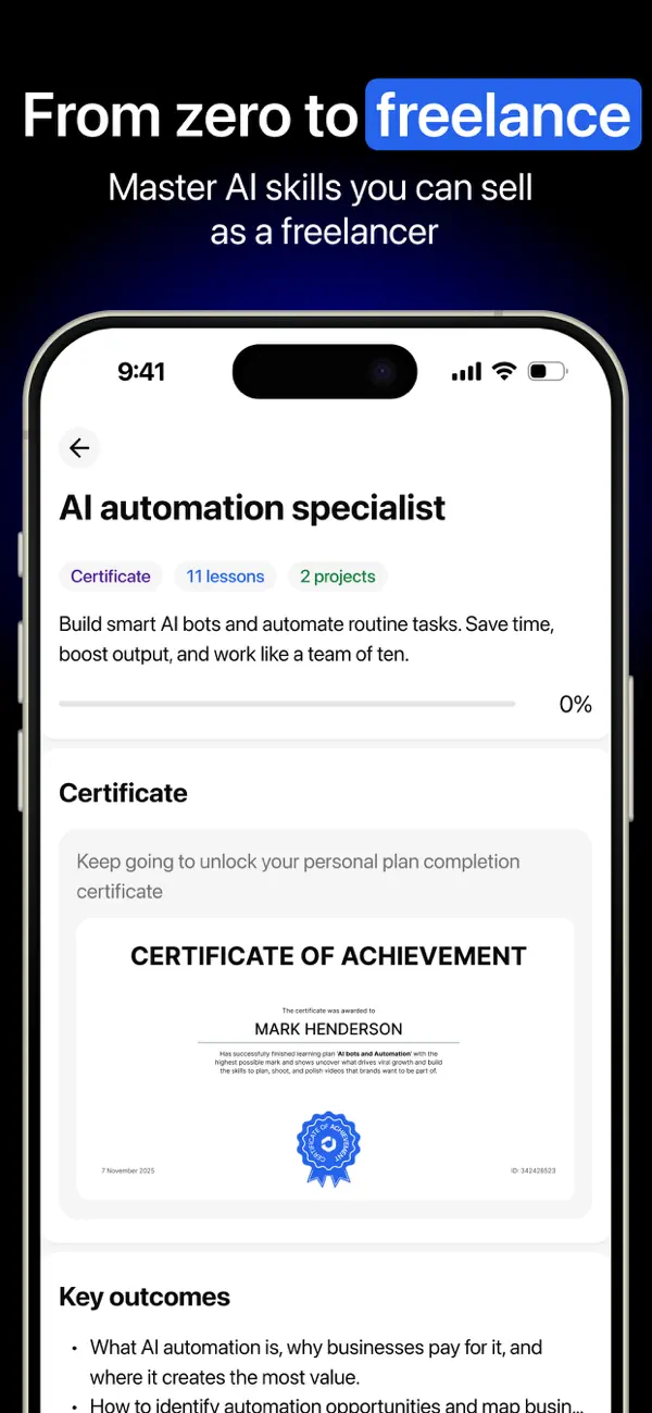Jobescape AI, learn automation screenshot 1
