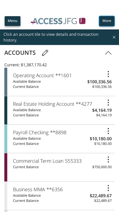 Johnson Financial Group screenshot 2