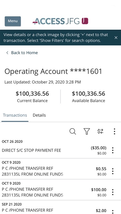 Johnson Financial Group screenshot 1